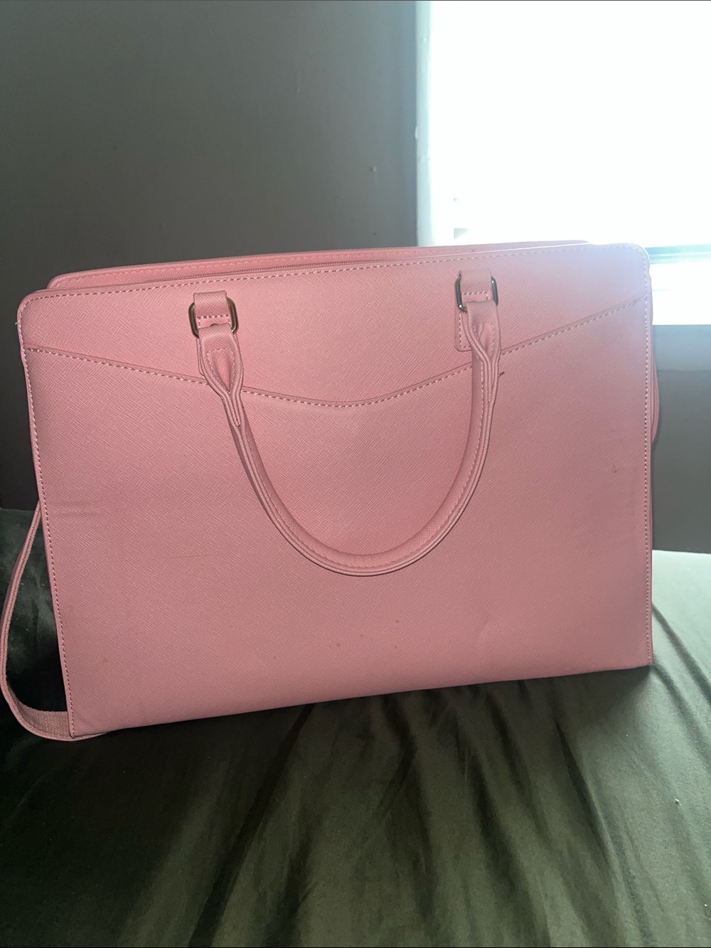 Classic Pink Structured Tote Bag for Women